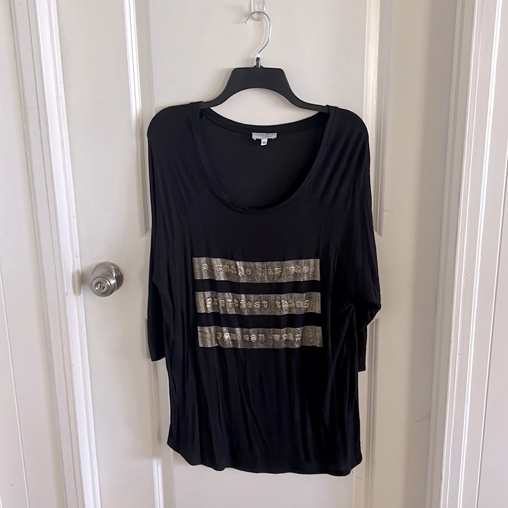 Long Sleeve Black Top